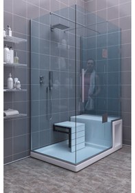 Resim Sardunya Katlanabilir Banyo Duş Taburesi Beyaz 