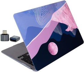 Resim McStorey MacBook Air 13 İnç Kılıf A2337 M1 Uyumlu A1932 A2179 Sert Koruyucu Hard Case Desenli Mat Kapak Çizilme ve Darbe Koruma Pembe 
