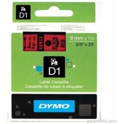 Resim Dymo D1 Kırmızı/Siyah Yedek Şerit 9Mm X 7Mt 40917 