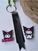 Resim Esey Dizayn Kuromi Anahtarlık Deri - Motosiklet Anahtarlık 