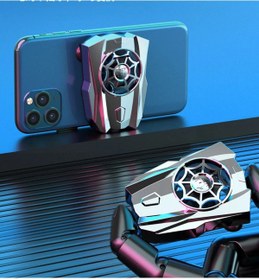 Resim Protonust Telefon Tabletlere Uyumlu Vantuzlu Şarjlı Telefon Soğutucu Fan 