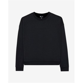 Resim Skechers W Essential Crewneck Sweatshirt Kadın Siyah Sweatshirt S242109-001 Siyah 