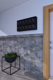 Resim rafineritasarım Posta Kutusu Kilitli Sistem Siyah 12'li 