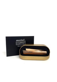 Resim Clipper Metal Çakmak Rose Renk Özel İsim Yazdırılır 