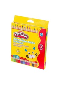 Resim Play-Doh Kuru Boya Naturel Jumbo 12 Renk Play-ku009 