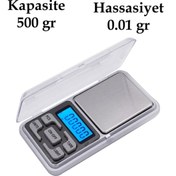 Resim Dijital Hassas Elektronik Kuyumcu Cep Terazisi Tartı 500 gr / 0.1 gr Go İthalat