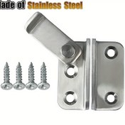 Resim 1 adet Ağır Hizmetli Paslanmaz Çelik Flip Latch Kapı Kilidi - Barn, Dolap, Evcil Hayvan Kafesi, Bahçe, Banyo, Garaj, Pencere ve Kaydırılabilir Kapı Güvenliği için Mat Siyah Kaydırma Kiliti 