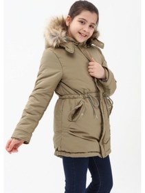 Resim Benitto Kids Kız Çocuk Kaban 51256-Haki 