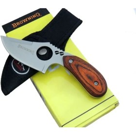 Resim 087 Yüzme Kamp Bıçak 16 cm - Ahşap Sap, Özel Kılıflı 