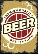 Resim Beer Retro Ahşap Tablo - Premium Kalite Bira Temalı Vintage Poster 
