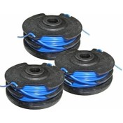 Resim Singree Homelite Ut41100 Serisi Elektrikli Çim Biçme Makinesi İçin 3'lü Otomatik Beslemeli 1.65mm Naylon Misina Paketi 