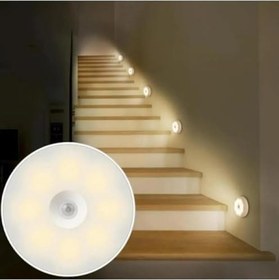 Resim Hareket Sensörlü Şarjlı Led Lamba - Banyo Mutfak Otomatik Lamba (2) 