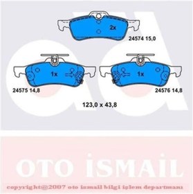 Resim BOSCH 986494130 Fren Balatası Arka Yaris 06-11 Fransa Montaj 1.0 1.3 Vvtı D4D 