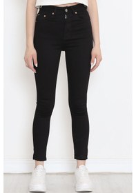 Resim Mokashopin - Dar Paça Kot Pantolon Siyah1 - 18232.1431. 001 
