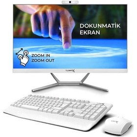 Resim Turbox TAX1777 i5-14400 8 GB 256 GB NVMe SSD 23.8" Free Dos AIO Masaüstü Bilgisayar 