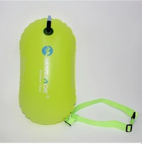 Resim Elmpaly Yeşil Yüzme Şamandırası Yüzer Şişme Yüzme Çantası Yüksek Görünürlük Havuz Ekipmanı Yeşil 