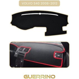 Resim Volvo S40 2008-2012 Torpido Koruma Halısı Bej Kenar 