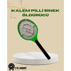 Resim Beruflic Yüksek Gerilimli Elektronik Sinek Öldürücü - Pil ile Çalışan, Güvenlik Izgaralı 