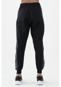 Resim Maraton Sportswear Comfort Kadın Ribana Paça Basic Siyah Eşofman Altı 22183-siyah Siyah 