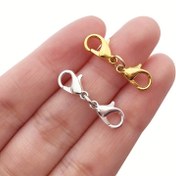 Resim 5 adet/takım Kolye Bilezik Bağlantı Tokası İçin Çift Başlı Istakoz Tokası Çinko Alaşım Istakoz Tokası Bağlantı Tokası Yaratıcı Diy Takı Yapım Malzemeleri, altın diy 