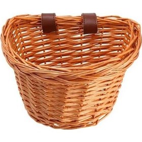 Resim Ganzhoushop Yurt Sepeti, Sepeti Sepeti S Rengi Rattan Ön Montaj Hasır Gidon El Dokuma Dışından Depolama Çocuk Bisiklet Bisiklet Bal A Dk A 
