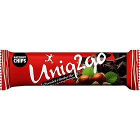 Resim UNİQ2GO Chocodark Fındıklı Proteinli Bar 38g 