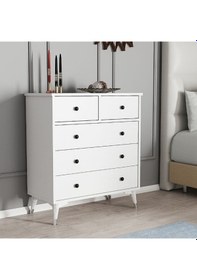 Resim Moxen Mobilya S11 Beyaz Şifonyer 