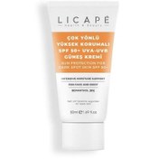 Resim Licape Çok Yönlü Yüksek Korumalı Uva Uvb Güneş Kremi Spf50 50ml 