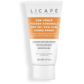 Resim Licape Çok Yönlü Yüksek Korumalı Uva Uvb Güneş Kremi Spf50 50ml 