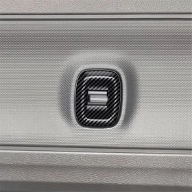 Resim Luenaarry Karbon Fiber Için Orta Kapı Perde Anahtarı Trim Çerçevesi Etiketi (Yurt Dışından) 