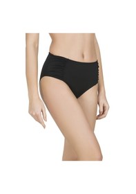 Resim Endeep Kadın Büzgülü Kalın Kenarlı Siyah Bikini Altı Siyah 