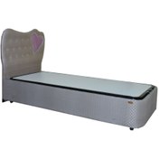Resim BENGİ TİCARET Baza Başlık 19701 Standart Kahve Model Kalp Başlık 90*190 El Yapım 