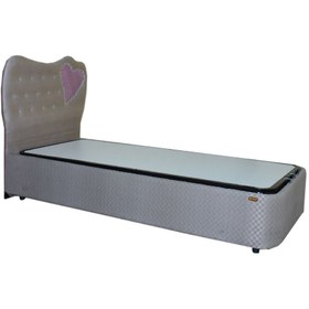 Resim BENGİ TİCARET Baza Başlık 19701 Standart Kahve Model Kalp Başlık 90*190 El Yapım 