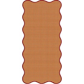 Resim Ginger Premium Dokuma Kıvrımlı Runner 45x150 cm Kırmızı - 45x150 cm 