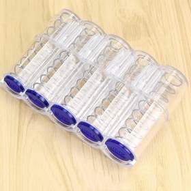 Resim Cdwishbest Mavi Yaratıcı Depolama Paraları Çanta Saklama Kutusu Euro Madeni Para Dağıtıcı Madeni Para Tutacağı Kılıf Yüksek Li Cüzdan Sahipleri Para Kasaları (Yurt Dışından) 