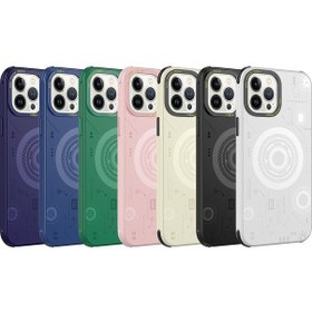 Resim İphone 12 Pro Max Uyumlu Zore Wireless Şarj Özellikli Desenli Hot Kılıf-siyah Siyah 