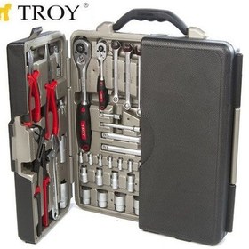 Resim Troy 21910 Profesyonel Lokma - Anahtar - Alet Seti 110 Parça. Me 