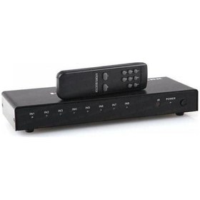 Resim Dark 8 Giriş 1 Çıkışlı Uzaktan Kumandalı HDMI FHD Switch 