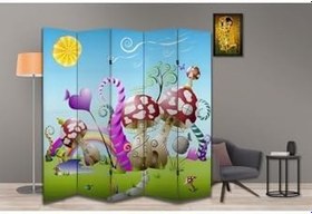 Resim Çocuk Temalı Özel Tasarım Paravan Room Divider PRV1110, 180 x 180 