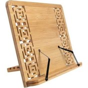 Resim Ganzhoushop Tutucu Tepsi Okuma Kitap Içi Boş Bambu Ayarlanabilir Ambition Pe - Hafif Ve Dayanıklı 