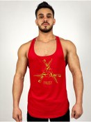 Resim Black İstanbul Kırmızı Erkek Regular Fit Trust Sword Baskılı Sporcu Atlet 
