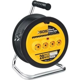 Resim SGS Makaralı Elektrik Uzatma Kablosu 3x1.5 20mt 