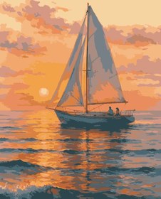 Resim Sayılarla Boyama Seti - Altın Deniz - 60x75 