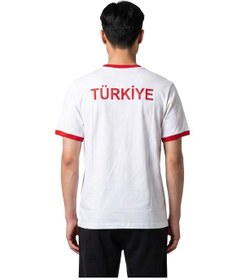 Resim Sportive Türkiye Baskılı Unisex Beyaz Günlük Stil T-shirt 26du0003-byz 