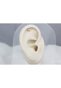 Resim Glorria Altın Elmas Helix Piercing Sarı 