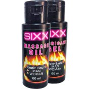Resim Sixx 60 Ml Naturel Masaj Yağı Ve 60 Ml Iubrikant Krem 
