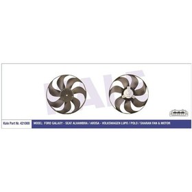 Resim Klr Fan Motoru-345 Mm 200/60w Vw Polo 95-02 MR00-KLR-421000 