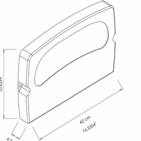 Resim KG-GOLDPAPER 3460-0 Klozet Kapak Örtüsü Dispenseri Beyaz Ve 4 Paket Klozet Kapak Örtüsü 250'li Suda Eriyen Kağıt 