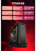 Resim Game Garaj Titan S5 R7-7800X3D 32 GB 1 TB SSD RTX5080 Free Dos Oem Paket Masaüstü Oyuncu Bilgisayarı 