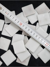 Resim Atölye Öğretmenim Beyaz Cam Mozaik (1 KG 85 ADET TAŞ) 